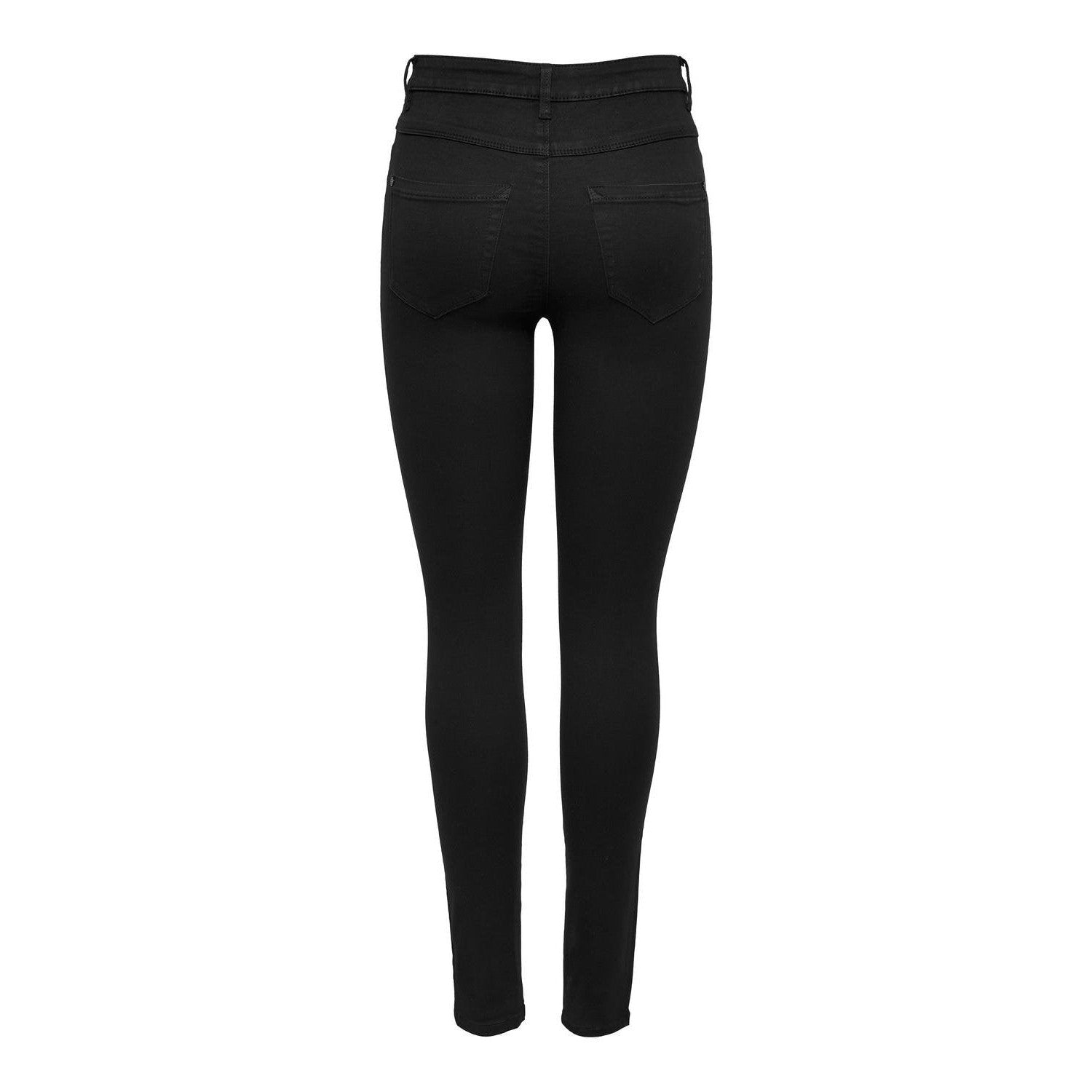 Only Women's ONLROYAL LIFE High Waist Skinny Jeans - Black, Comfortable Fit